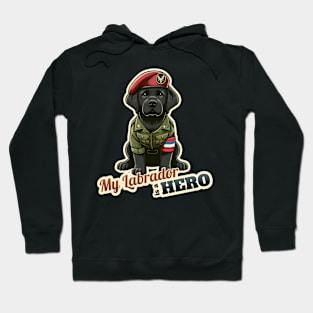 Labrador Retriever soldier Hoodie